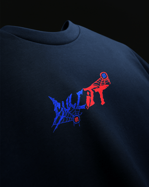 WEBBED UP NAVY BLUE TEE - SULLITT