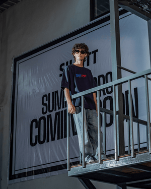 WEBBED UP NAVY BLUE TEE - SULLITT