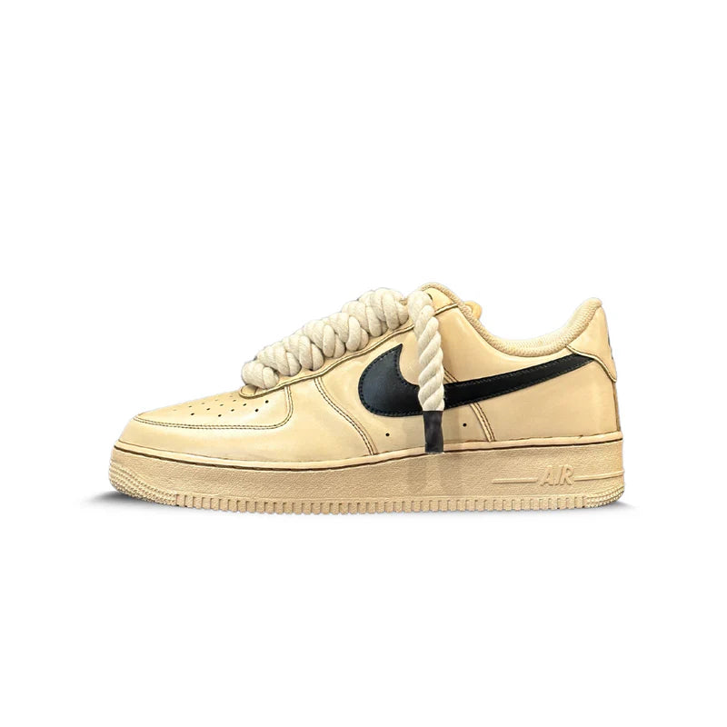 Nike Air Force 1 Low COFFEE (Black Swoosh)